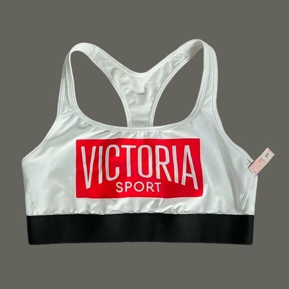 Victoria’s Secret VSX The player Unlined Sport bra Victoria Sport print White L - Picture 3 of 6